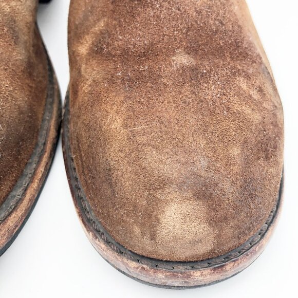 Frye Men's Rich Brown Leather Boots - Picture 8 of 12